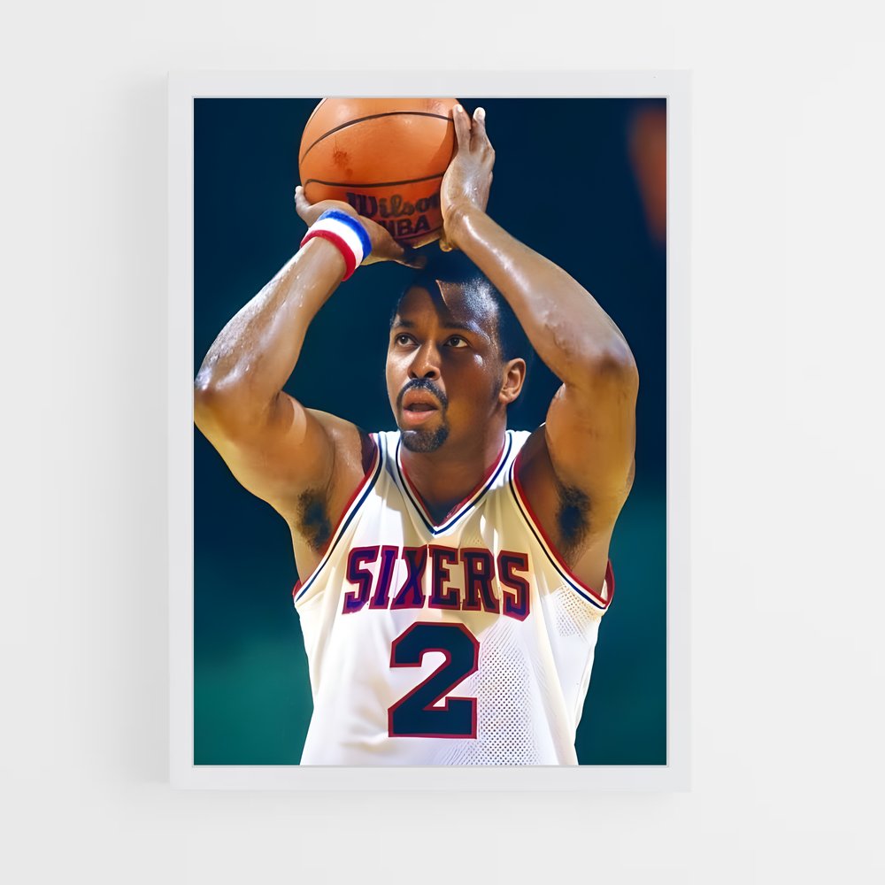 Poster Moses malone – affiche Basketball (vue 3)
